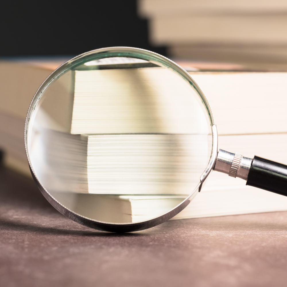 Magnifying Glass on a Book